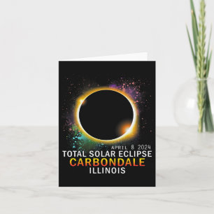 Carte Illinois Total Éclipse Solaire 8 avril 2024