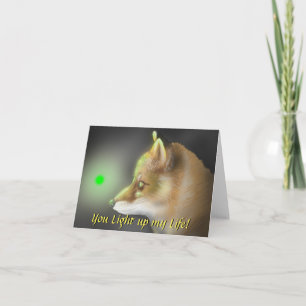 Carte illuminée "Vous illuminez ma vie"