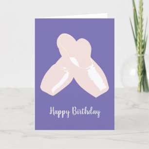 Carte illusima Ballerina Point Chaussures violet Anniver