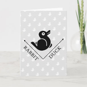 Carte Illusion de lapin de canard