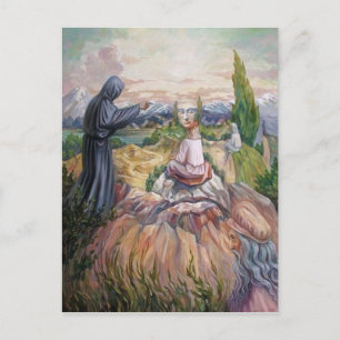 Carte illusion de Vinci Postcard