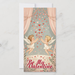 Carte Illustration d'anges chérubins pour la Saint-Valen