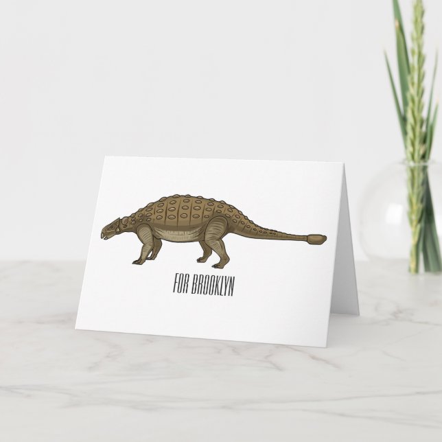 Carte Illustration d'Ankylosaurus (Devant)