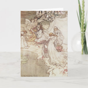 Carte Illustration d'Arthur Rackham   pour un conte de