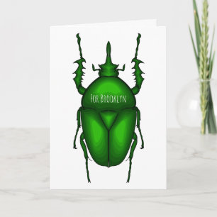 Carte Illustration de bug Mecynorhina torquata