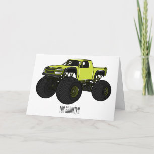 Carte Illustration de camion monstre