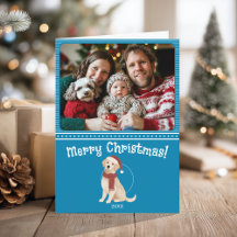 Illustration de chien bleu Famille Photo Joyeux No
