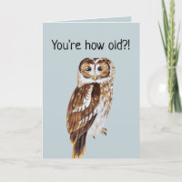 Illustration de chouette drôle Anniversaire person