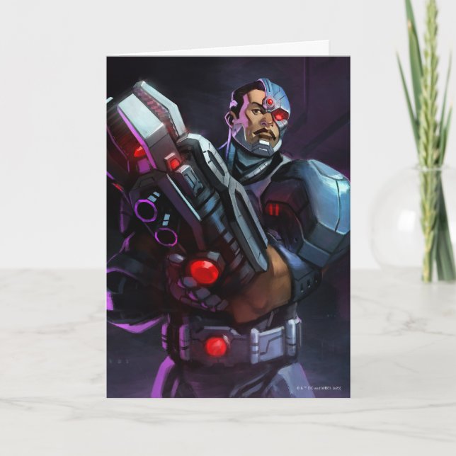 Carte Illustration de Cyborg en crise infinie (Devant)