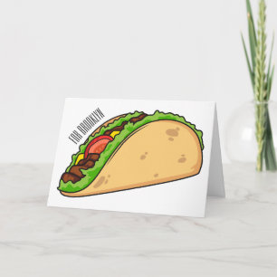 Carte Illustration de dessin sur Taco