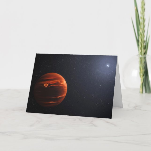 Carte Illustration De Exoplanet Vhs 1256 B Et Ses Étoile (Devant)