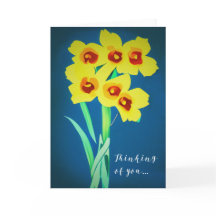 Illustration de fleurs de jonquilles - Pensant à v