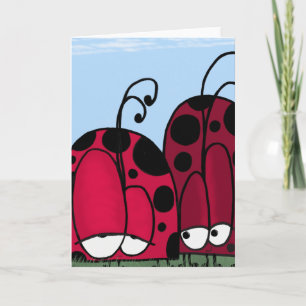 Carte Illustration de Ladybug d'amour non demandé