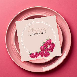 Carte Illustration de l'aquarelle des framboises