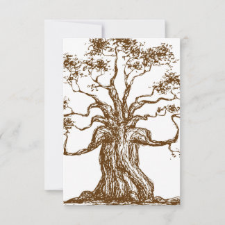 Carte Illustration de l'arbre Brown