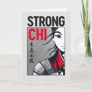 Carte Illustration de Mulan "Strong Chi"