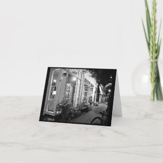 Carte illustration de photo de rue principale