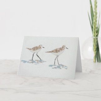 Carte Illustration des oiseaux riverains