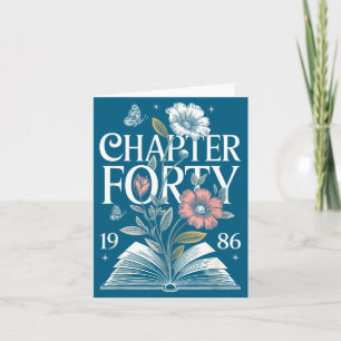 Carte Illustration du 40e anniversaire Chapitre Quarante