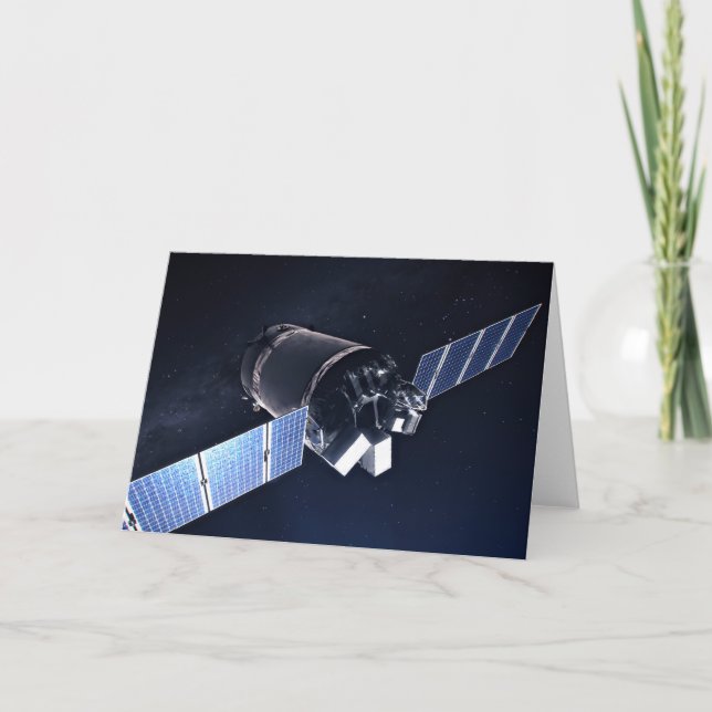 Carte Illustration Du Dragon Xl Spacecraft. (Devant)