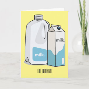 Carte Illustration du lait