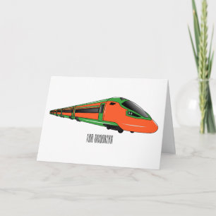 Carte Illustration du train à balles