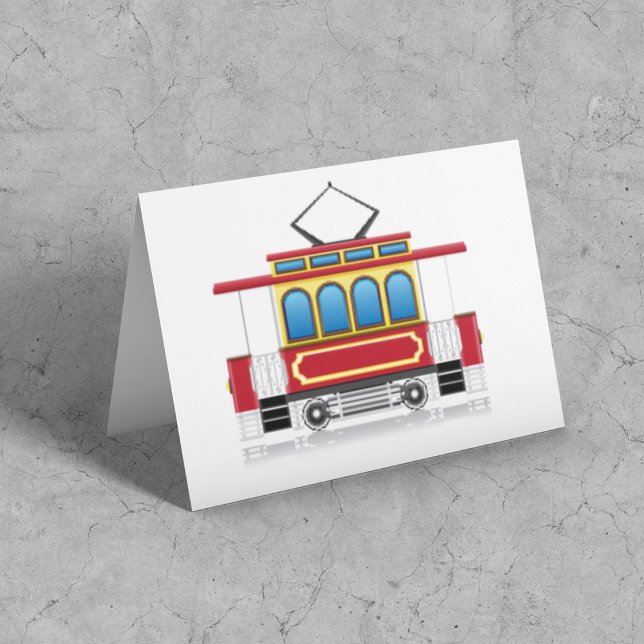 Carte Illustration du tramway rétro (Créateur téléchargé)