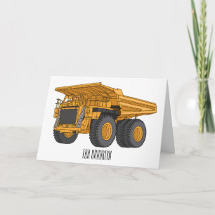 Carte Illustration d'un camion à grande échelle