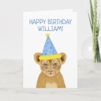 Illustration d'un joli anniversaire de Lion Cub