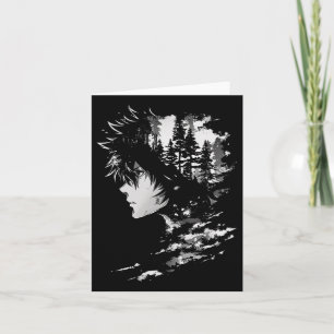 Carte Illustration graphique de manga animé Anime 2