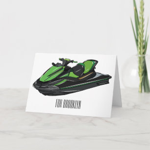 Carte Illustration Jet ski