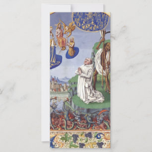 Carte Illustration médiévale de saint Bernard de Clairva
