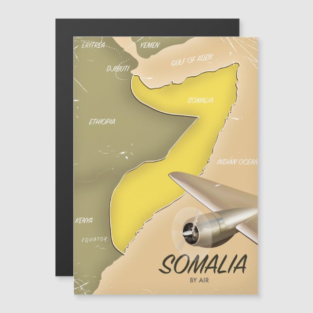 carte illustrée de la Somalie (Devant / Derrière)