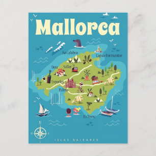 Carte illustrée de Majorque