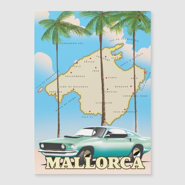 Carte illustrée de Majorque (Devant)
