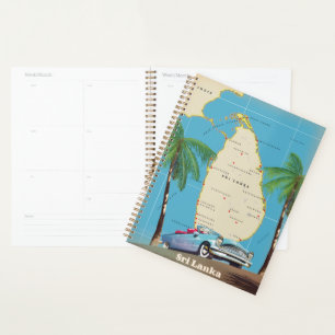 Carte illustrée de Sri Lanka