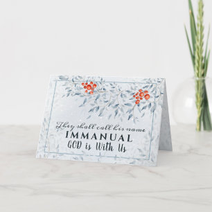 Carte Ils appelleront Son nom Emmanuel, Noël