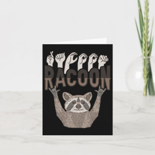 Carte Ily Raton Laveur Asl Geste De La Main Perte Auditi
