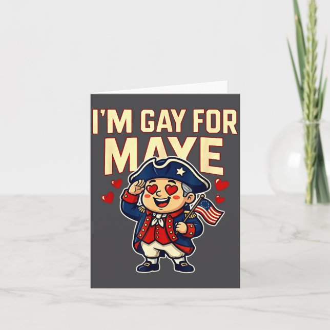 Carte I'm Gay For Maye Funny Hearts  (Devant)