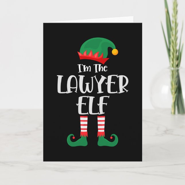 Carte Im L'Elf Avocat Correspondant à Noël (Devant)