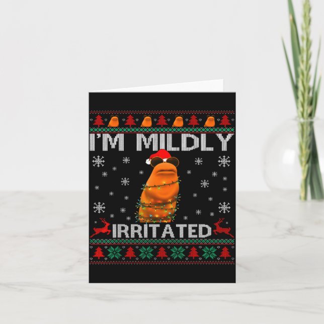 Carte I'm Mildly Irritated Marcus The Worm Christmas Fun (Devant)