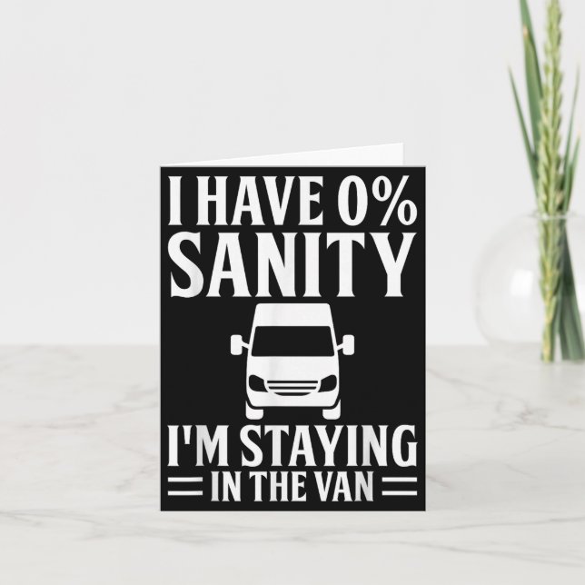 Carte I'm Staying In Tha Van Phasmophobia Funny Drivers  (Devant)