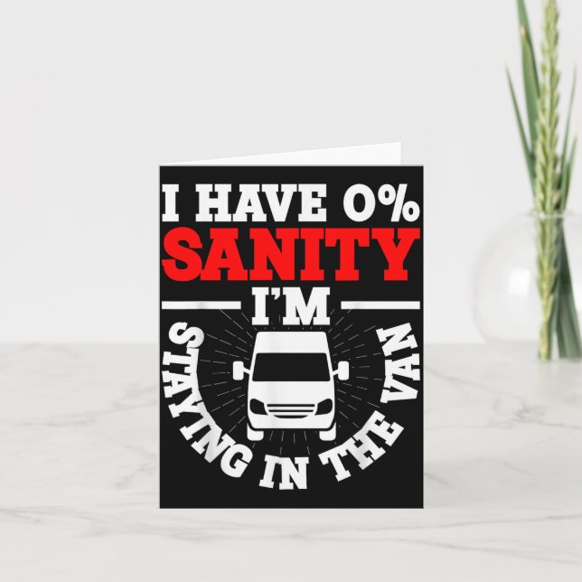 Carte I'm Staying In Tha Van Phasmophobia Funny Man Wome (Devant)