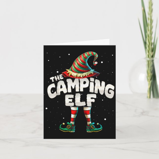 Carte I'm The Camng Elf Family Matching Group Christmas  (Devant)