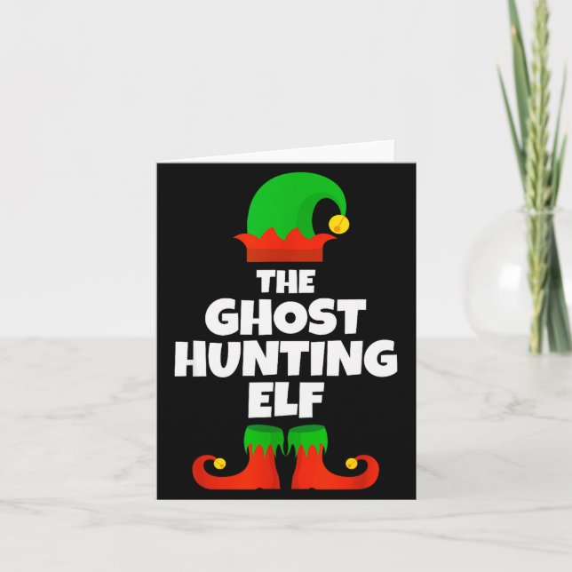 Carte I'm The Ghost Hunting Elf Family Pajama Christmas  (Devant)