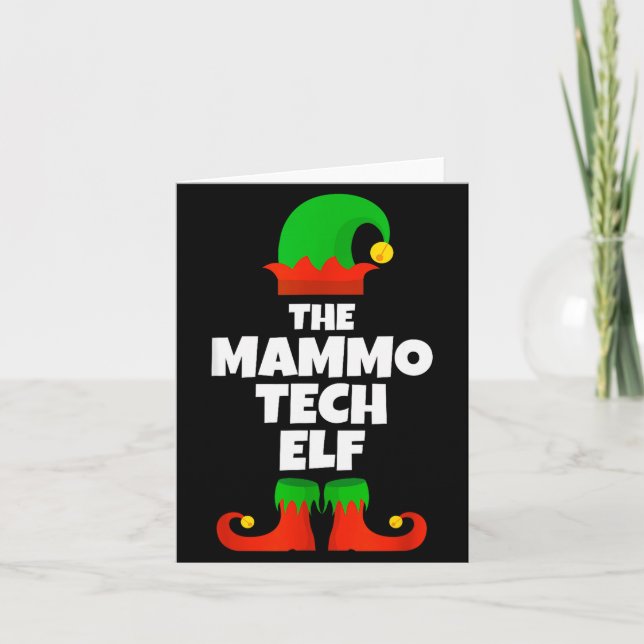 Carte I'm The Mammo Tech Elf Family Pajama Christmas Mam (Devant)