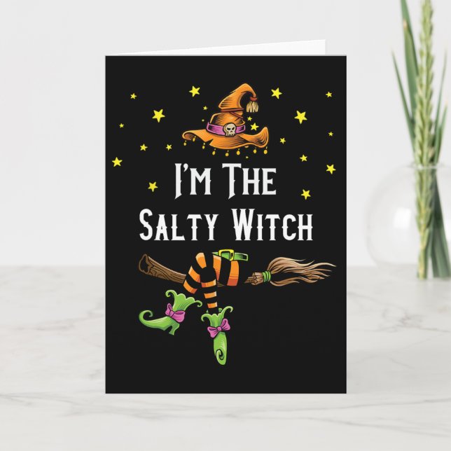 Carte Im The Salty Witch Halloween Matching Group Costum (Devant)