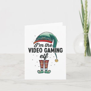 Carte I'm the Video Gaming Elf Poison de Xmas