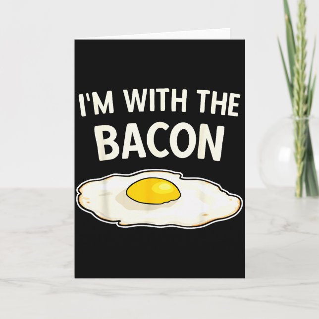Carte I'm With The Bacon Eggs Easy Halloween Matching Co (Devant)