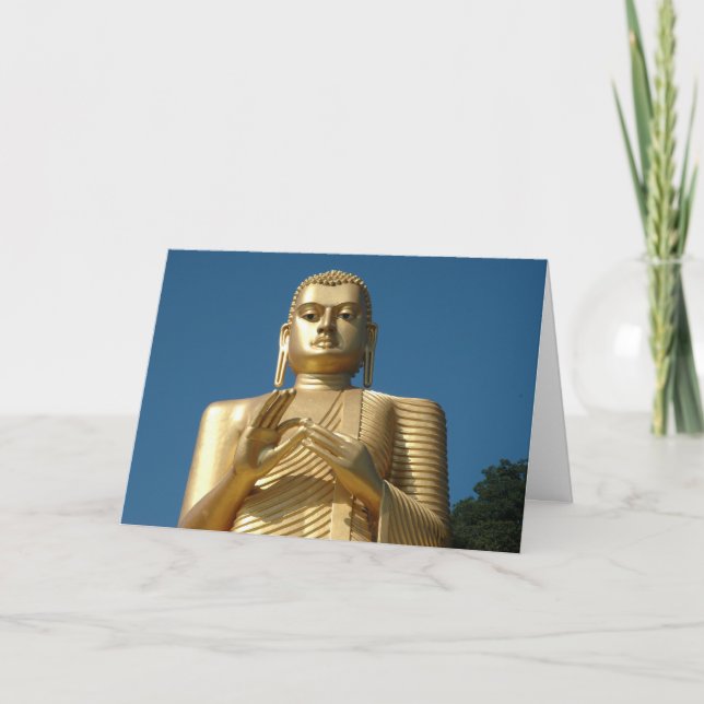 Carte Image de Bouddha d'or (Devant)